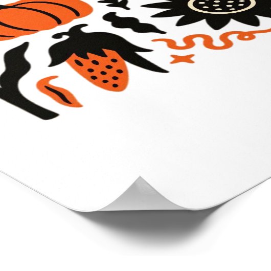 Poster Rustique Automne Harvest Folk Classic T-Shirt (Coin)