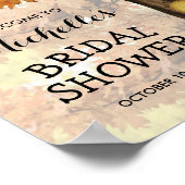 Poster Rustique Automne Lumières arbre d'automne Fête des (Coin)