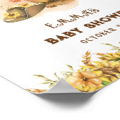 Poster Rustique Boho Wild Western Rodeo Baby shower Bienv (Coin)