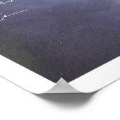 Poster Rustique hiver peinture abstraite moody wall art (Coin)