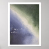 Poster Rustique hiver peinture abstraite moody wall art (Devant)
