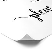 Poster Rustique Moderne, Texte de Bienvenue pour la Soiré (Coin)