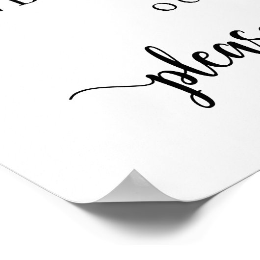 Poster Rustique Moderne, Texte de Bienvenue pour la Soiré (Coin)