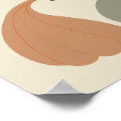 Poster Rustique Neutral Automne Citrouille Baby shower Bi (Coin)