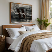 Poster Rustique personnalisé Nom de famille Ferme Maison 