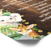 Poster Rustique Safari tard la nuit Diapeurs jeu de douch (Coin)