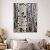 Poster Rustique Script Woods engagé Keepsaké