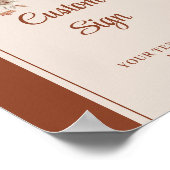 Poster Rustique Terracotta Pampas Sage Boho Mariage Flora (Coin)