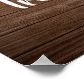 Poster Rustique Texas Bottes Cowgirl Anniversaire Sweets (Coin)