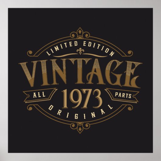 Poster Rustique vintage 1973 (Devant)