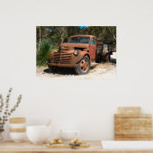 Poster Rusty old truck abandoned in outback Australia. (Cuisine)