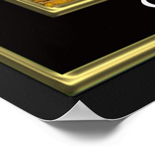 Poster Ruth 1 Ruth va avec Naomi noir et or (Coin)