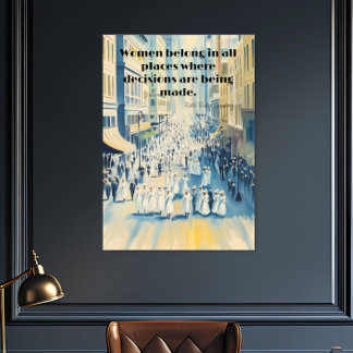 Poster Ruth Bader Ginsberg - Soufferage féminin