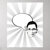 Poster Ruth Bader Ginsburg Pensé bulle (Devant)