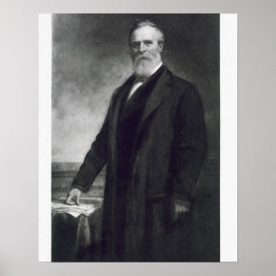 Poster Rutherford B. Hayes, 19e président des Nations Uni