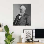 Poster Rutherford B. Hayes Portrait par Mathew Brady (Bureau à domicile)