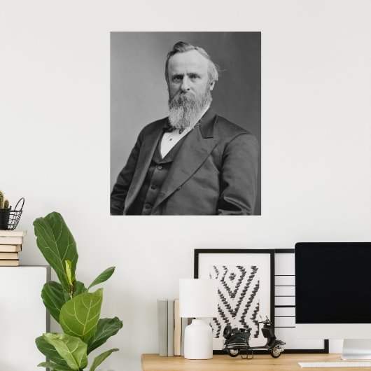 Poster Rutherford B. Hayes Portrait par Mathew Brady (Bureau à domicile)