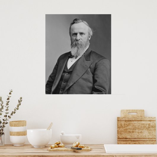 Poster Rutherford B. Hayes Portrait par Mathew Brady (Cuisine)