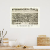 Poster Rutherford, NJ Panoramic Map - 1904 (Cuisine)