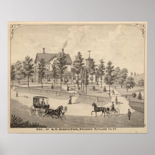 Poster Rutland dans le Vermont (Devant)