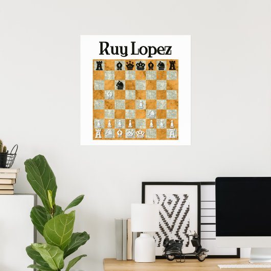 Poster Ruy Lopez (Bureau à domicile)