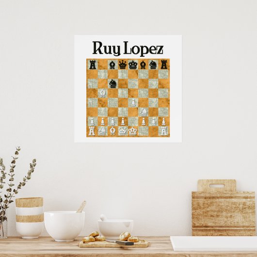 Poster Ruy Lopez (Cuisine)