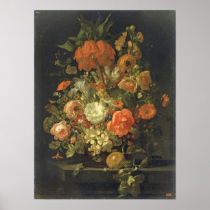 Poster Ruysch - Nature morte de fleurs