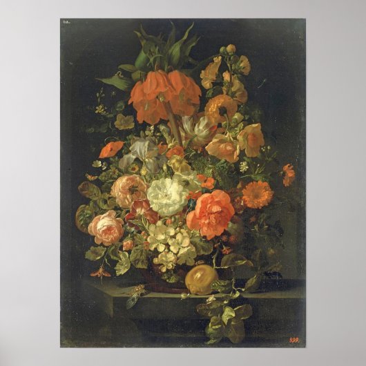 Poster Ruysch - Nature morte de fleurs (Devant)