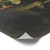 Poster Ruysch - Nature morte de fleurs (Coin)