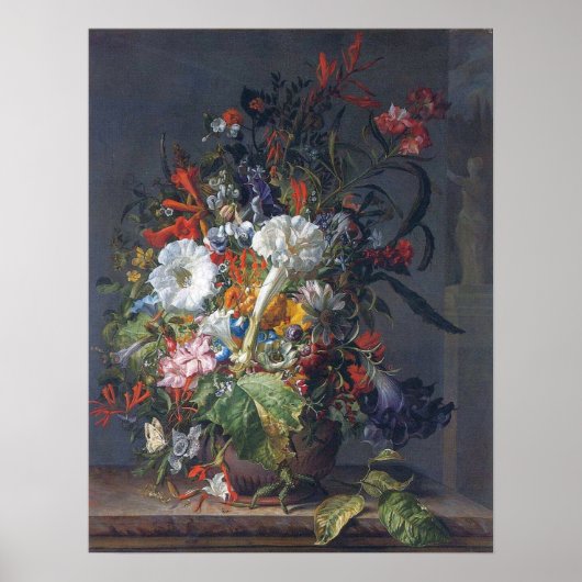 Poster Ruysch - Pois, Lilies Peonies, Hyacinths Passion, (Devant)