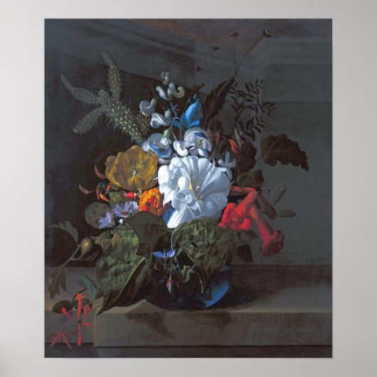 Poster Ruysch - Trompette du Diable, Cactus, Branche de F (Devant)