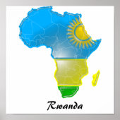Poster Rwanda, (Devant)