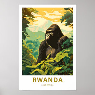 Poster Rwanda Afrique de l'Est Imprimer