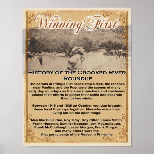 Poster RWR Winning First (Devant)