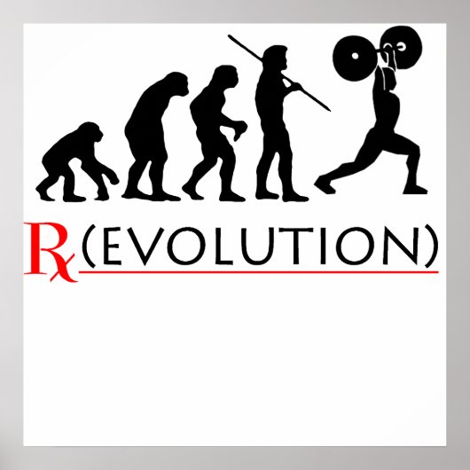 Poster Rx Evolutietabel afdrukken (Voorkant)