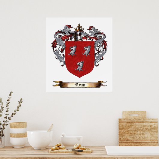 Poster Ryan Bouclier des armes (Cuisine)