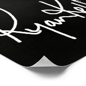 Poster Ryan Kelly Music - Poster- Grey-"Signé" (Coin)