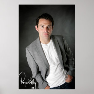 Poster Ryan Kelly Music - Poster- Grey-"Signé"