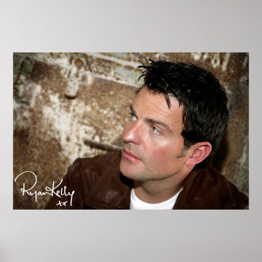 Poster Ryan Kelly Music - Poster- Veste en cuir-"Signé" (Devant)