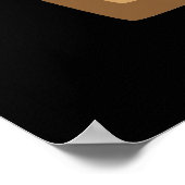 Poster Ryes Et Brille Fantaisie Pun De Pain Foncé BG (Coin)