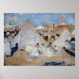 Poster Rysselberghe - Camp Au Maroc