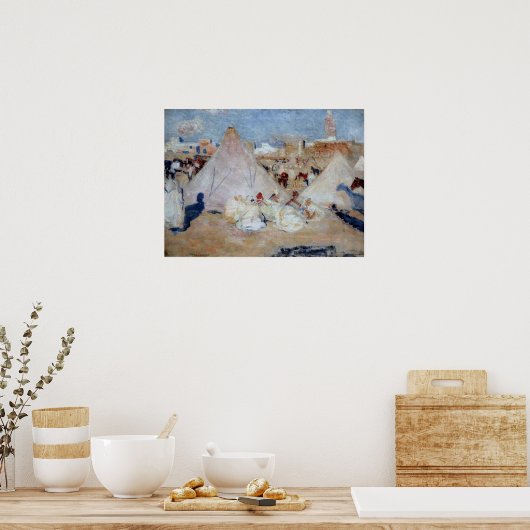 Poster Rysselberghe - Camp Au Maroc (Cuisine)