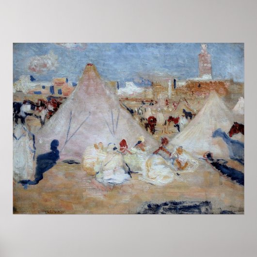 Poster Rysselberghe - Campement au Maroc (Devant)