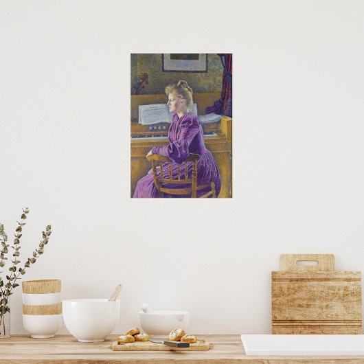 Poster Rysselberghe - Maria Sethe 1891 (Cuisine)