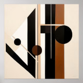 Poster Rythme Abstrait (Devant)