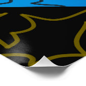 Poster Rythme Abstrait (Coin)