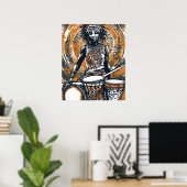 Poster Rythme de la tribu du Soleil (Bureau à domicile)