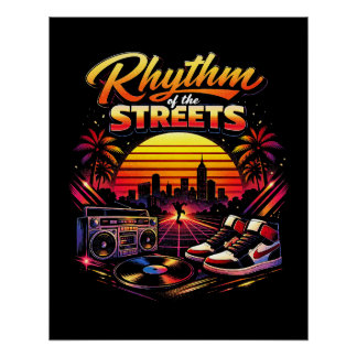 Poster Rythme des rues