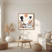 Poster Rythme Naturel – Composition V en Tons Terreux