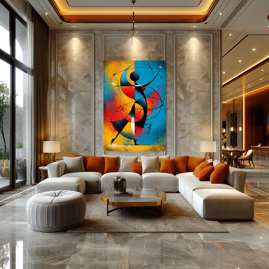 Poster Rythme Orbital – Géométrique Abstrait Moderne
